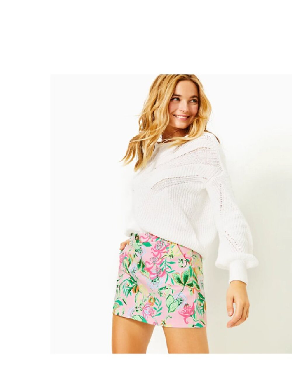 Lilly Pulitzer Colette Knit Skort Multi Via Amore Spritzer sz 8 NEW